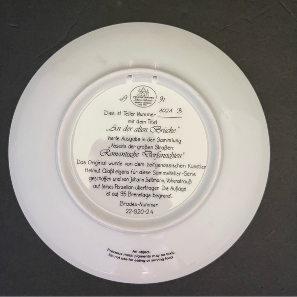 Romantische Dorfansichten Collectables Plates Set of 3 Germany - Picture 3 of 13